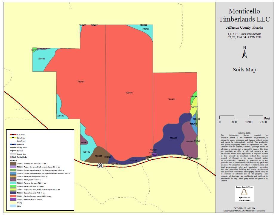 Affordable Hunting Tract Near Tallahassee: US 90, Monticello , FL 32344
